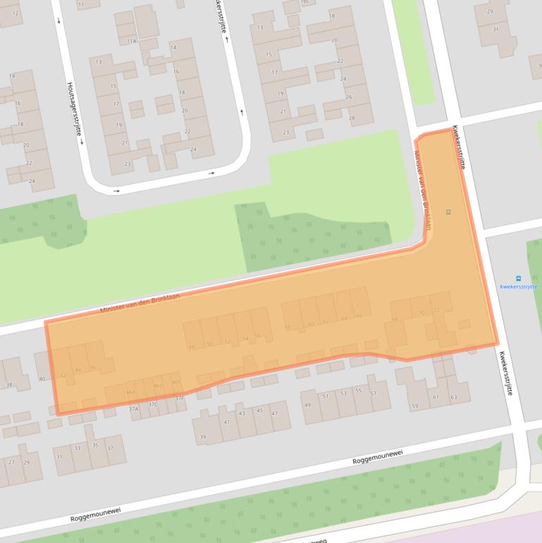 Kaart van postcodegebied 9251JH.
