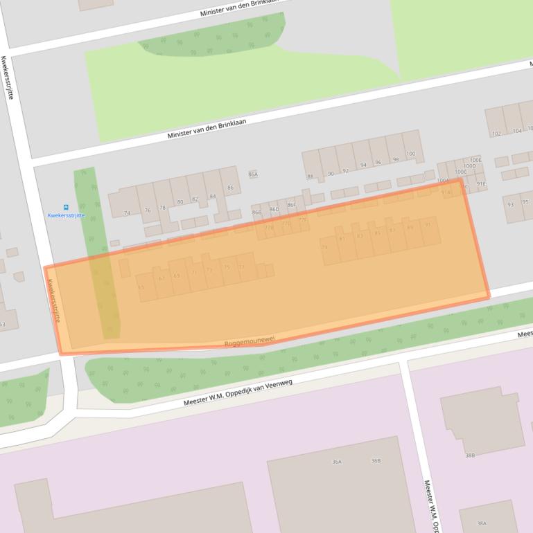 Kaart van postcodegebied 9251JN.