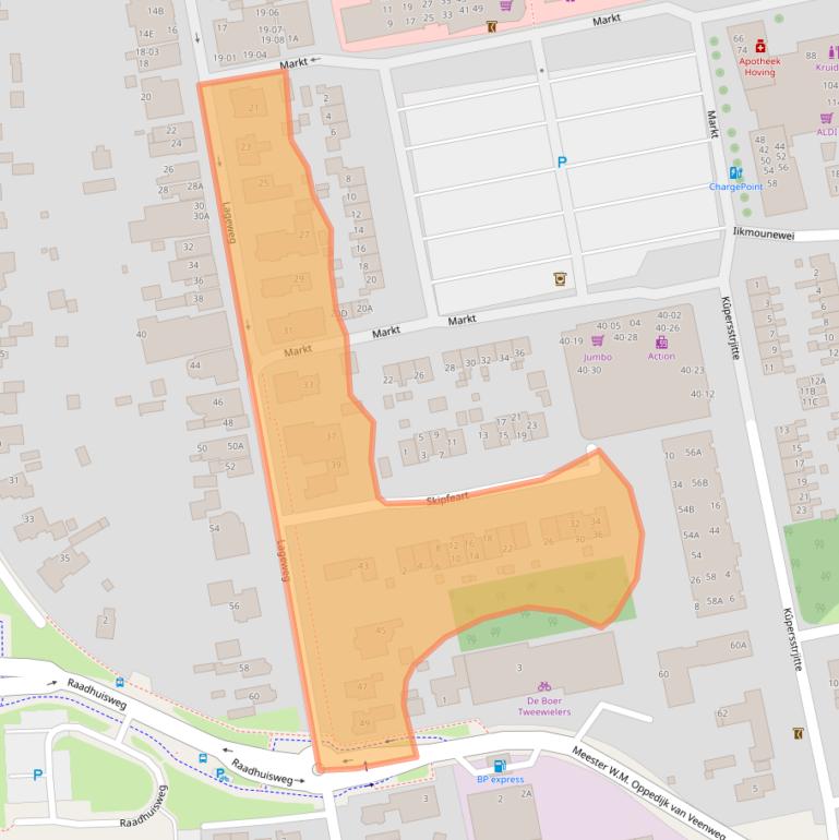 Kaart van postcodegebied 9251JV.