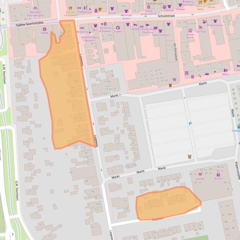 Kaart van postcodegebied 9251JW.
