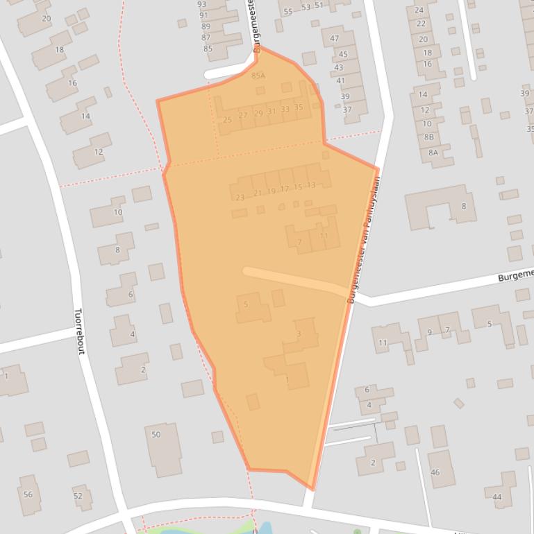 Kaart van postcodegebied 9251KN.