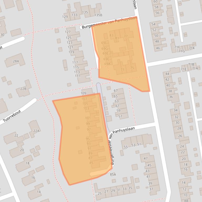 Kaart van postcodegebied 9251KR.