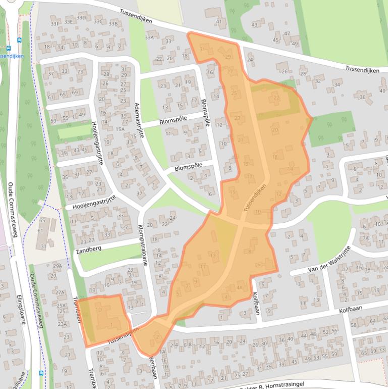 Kaart van postcodegebied 9251LW.