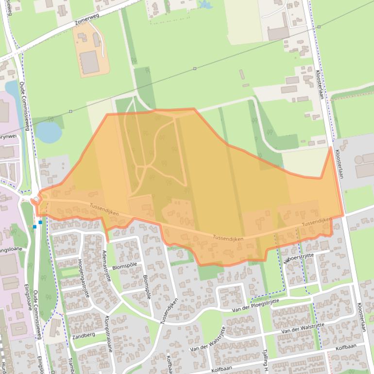 Kaart van postcodegebied 9251LX.
