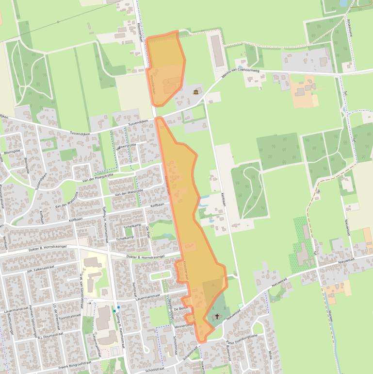 Kaart van postcodegebied 9251MD.