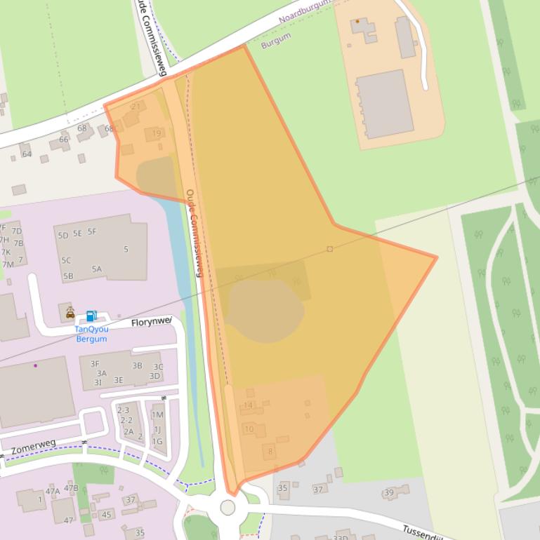 Kaart van postcodegebied 9251MK.