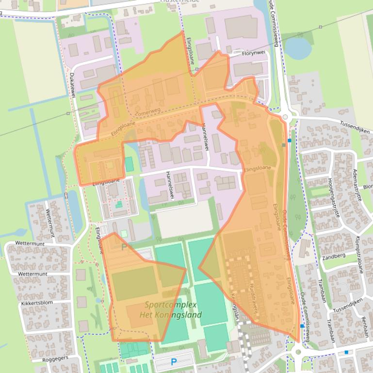 Kaart van postcodegebied 9251MN.