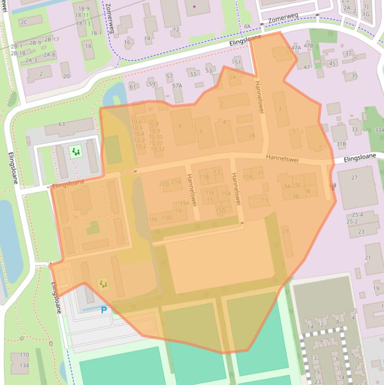 Kaart van postcodegebied 9251MR.