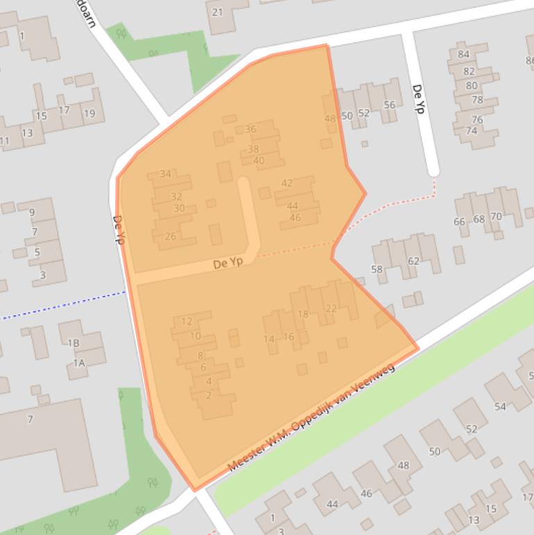 Kaart van postcodegebied 9251NA.