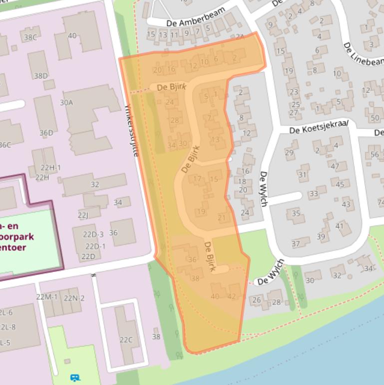 Kaart van postcodegebied 9251NJ.