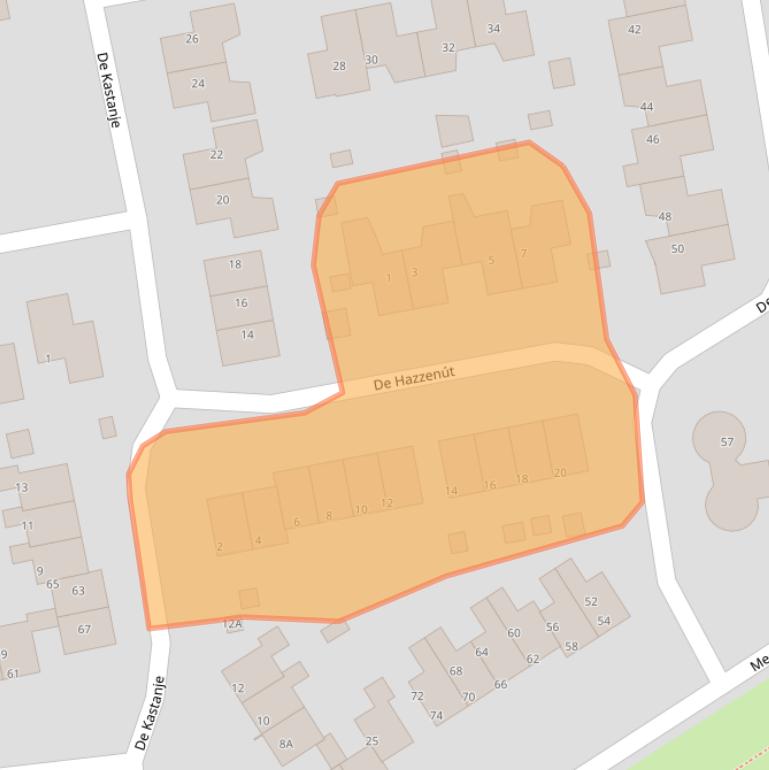 Kaart van postcodegebied 9251NR.