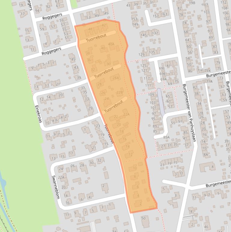 Kaart van postcodegebied 9251TE.