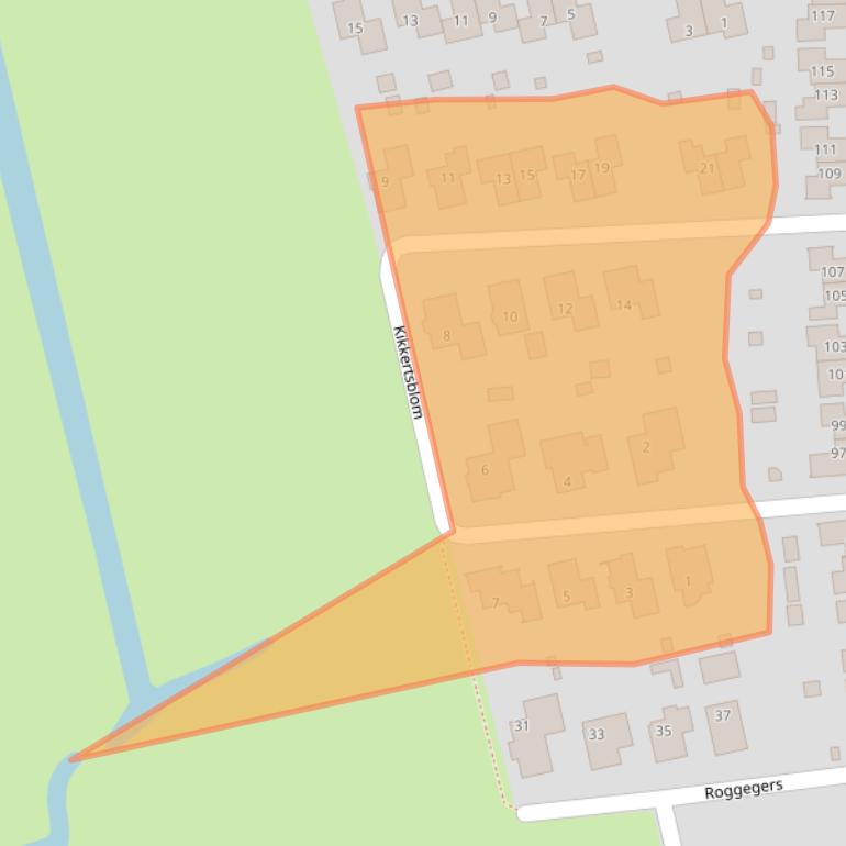 Kaart van postcodegebied 9251TM.