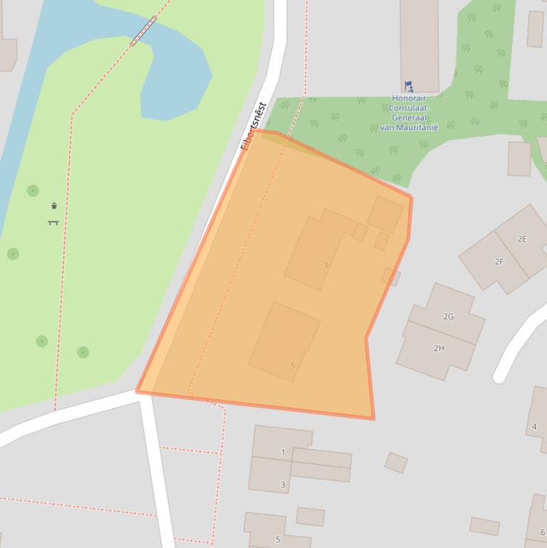 Kaart van postcodegebied 9254AA.