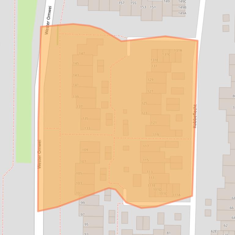 Kaart van postcodegebied 9254AD.