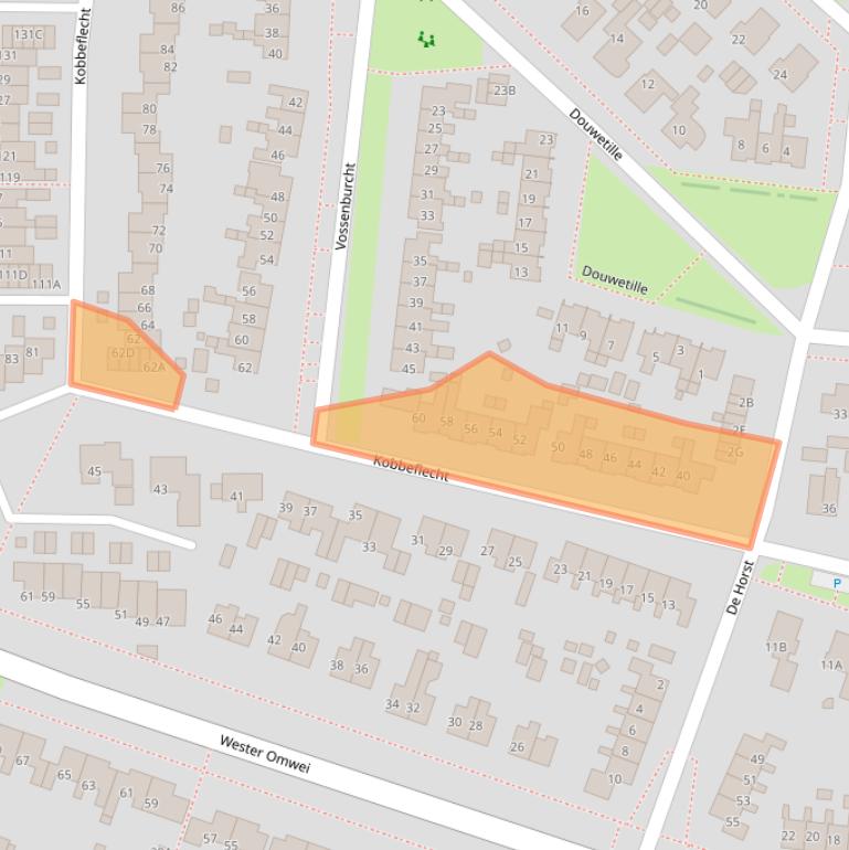 Kaart van postcodegebied 9254AG.