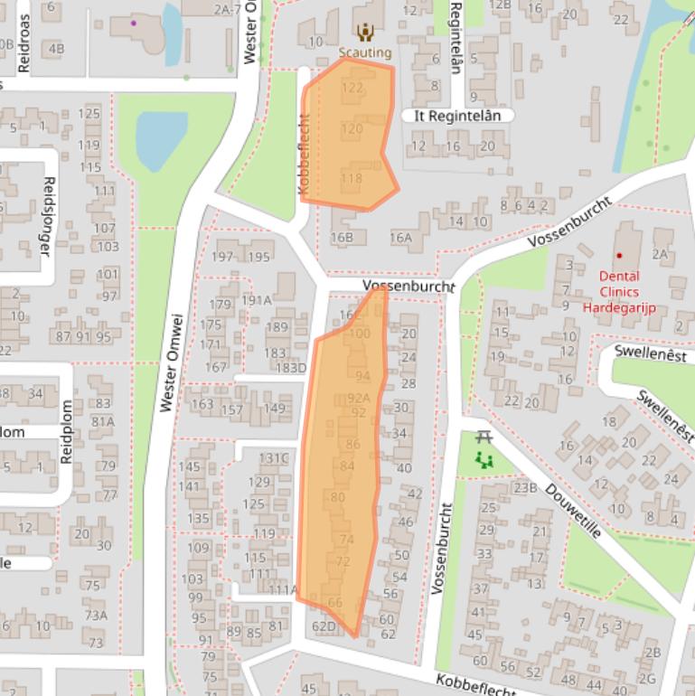 Kaart van postcodegebied 9254AH.