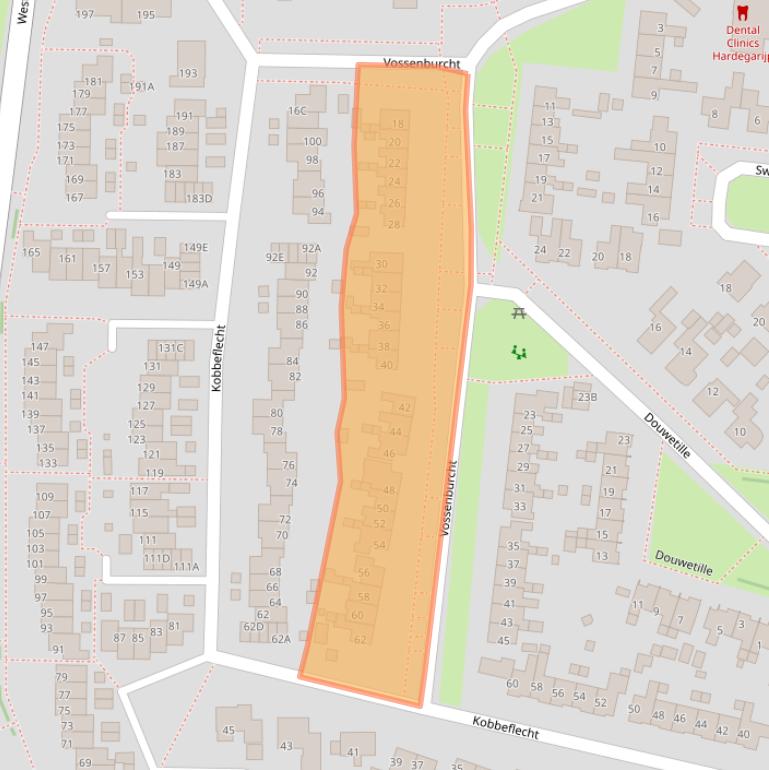 Kaart van postcodegebied 9254AN.