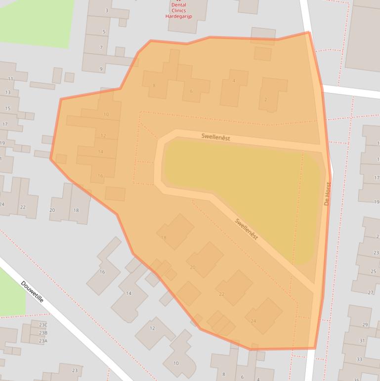 Kaart van postcodegebied 9254AW.