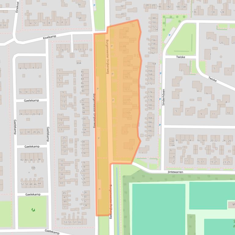 Kaart van postcodegebied 9254BL.