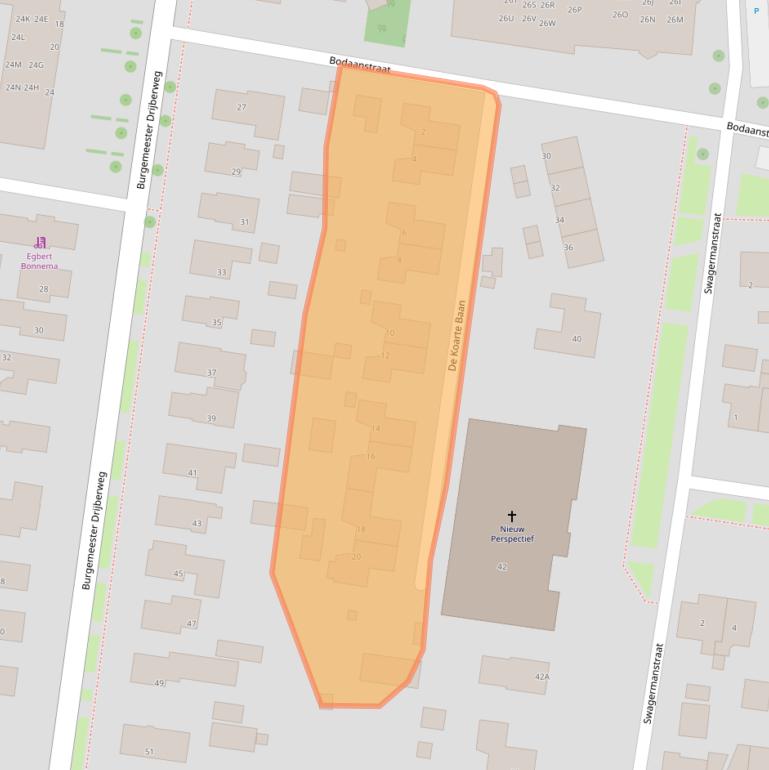 Kaart van postcodegebied 9254BN.