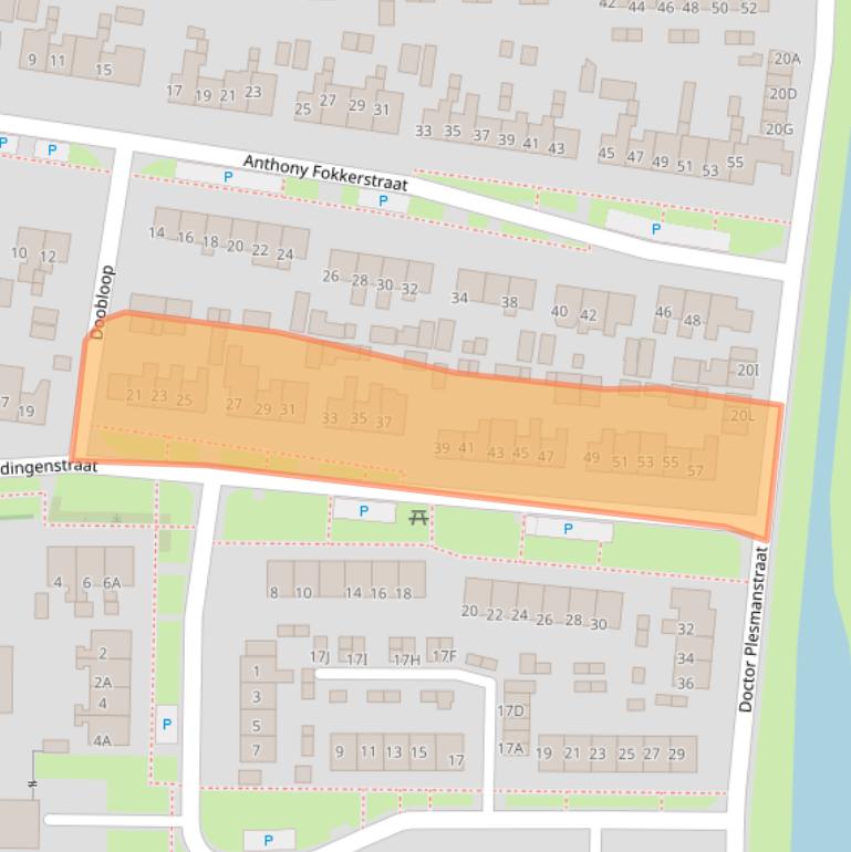 Kaart van postcodegebied 9254CD.