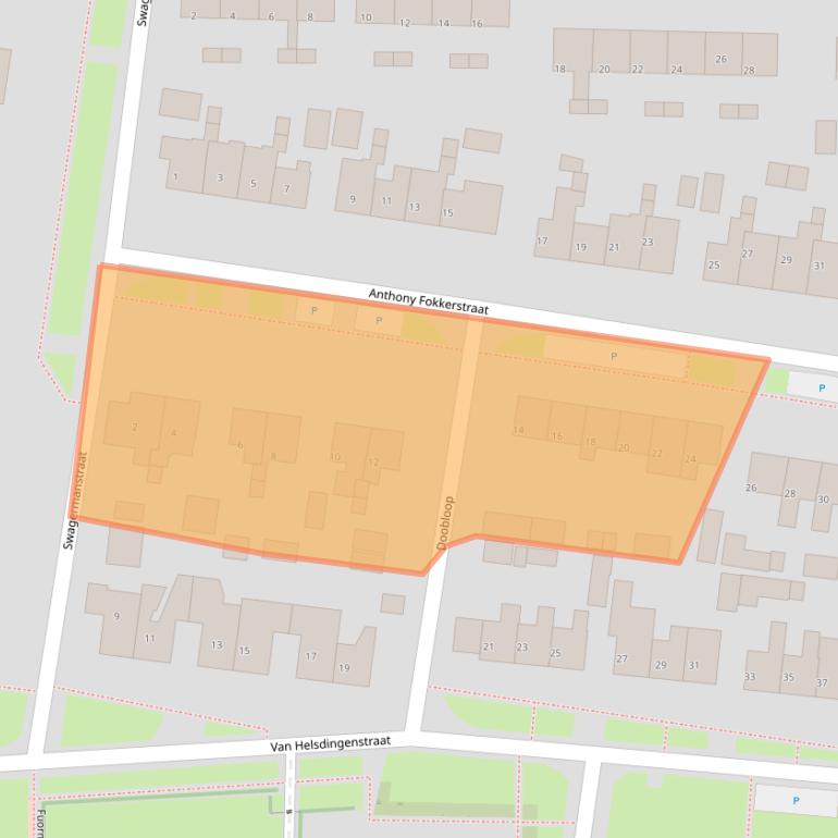 Kaart van postcodegebied 9254CJ.