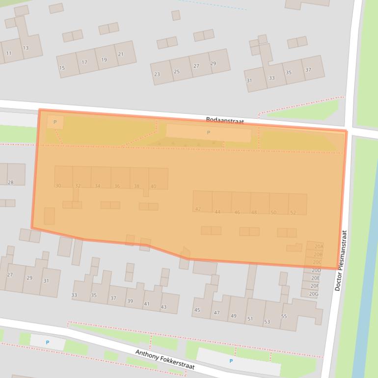 Kaart van postcodegebied 9254CN.