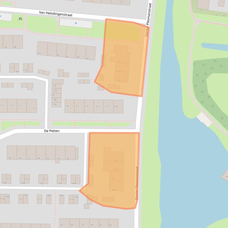 Kaart van postcodegebied 9254CR.