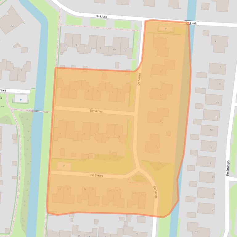 Kaart van postcodegebied 9254CX.