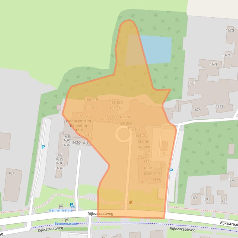 Kaart van postcodegebied 9254DE.