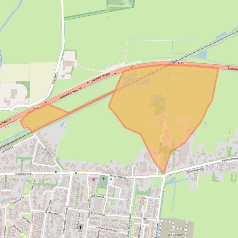 Kaart van postcodegebied 9254DN.