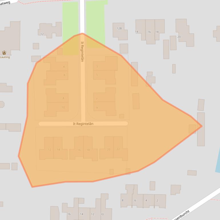 Kaart van postcodegebied 9254DR.