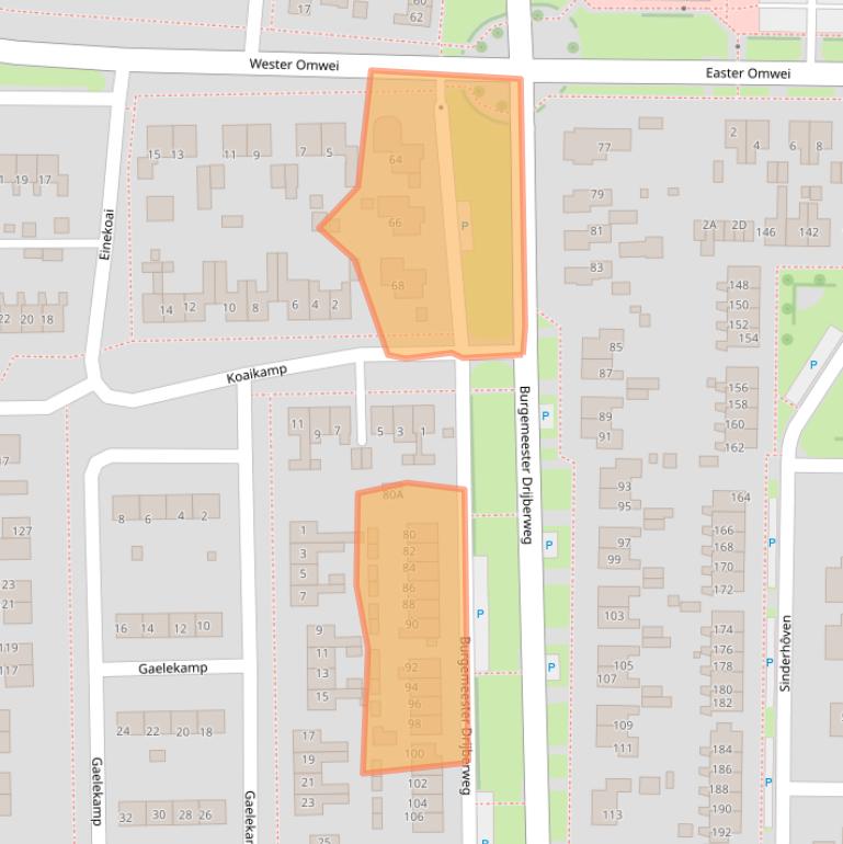 Kaart van postcodegebied 9254EA.