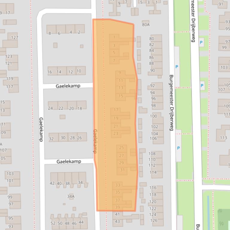 Kaart van postcodegebied 9254EN.