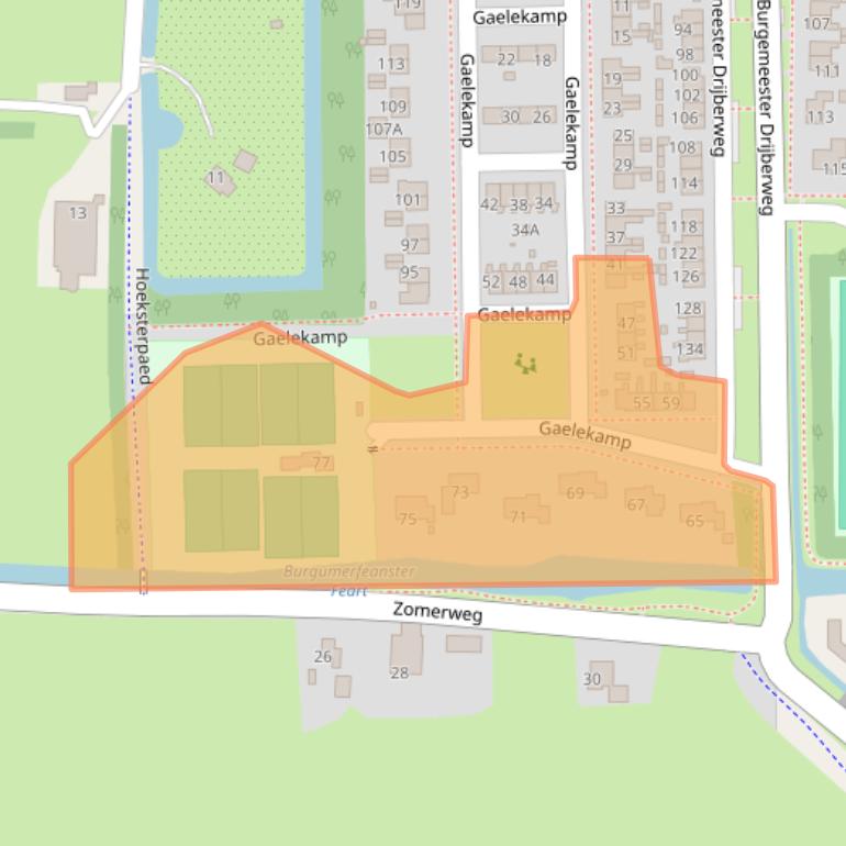 Kaart van postcodegebied 9254EP.