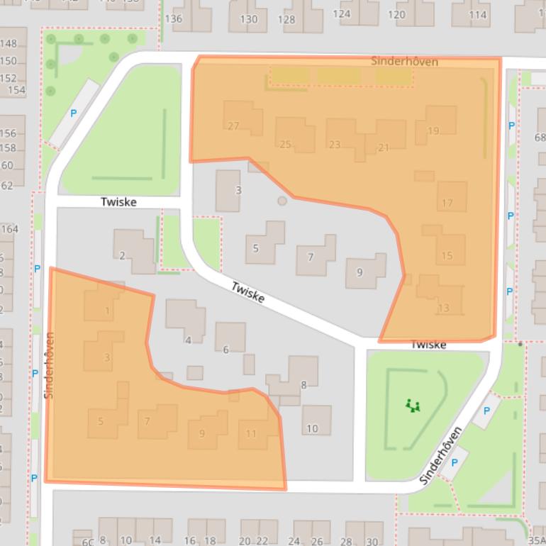 Kaart van postcodegebied 9254GC.