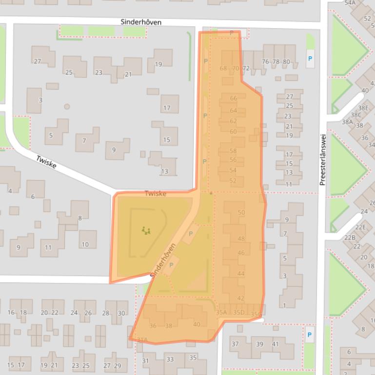 Kaart van postcodegebied 9254GE.