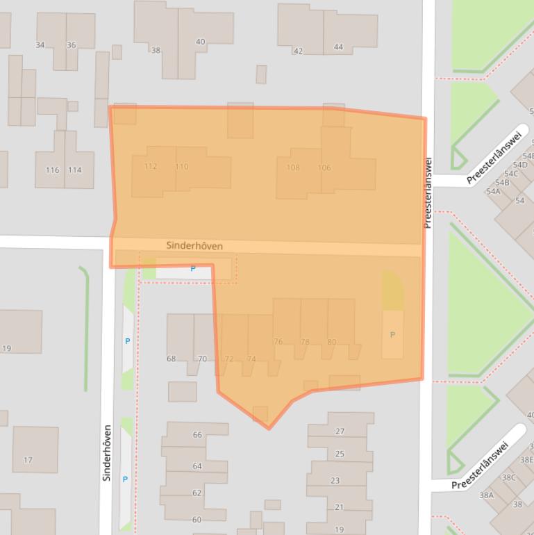 Kaart van postcodegebied 9254GG.