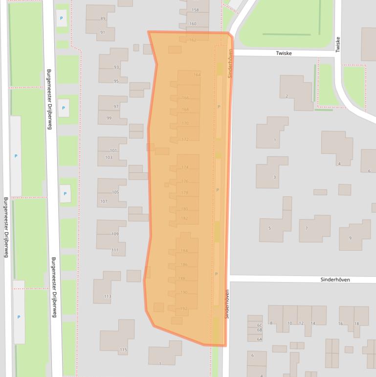 Kaart van postcodegebied 9254GJ.