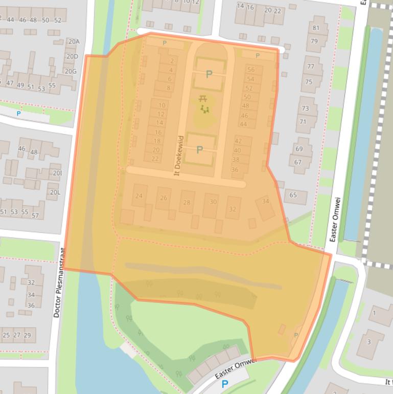 Kaart van postcodegebied 9254GW.