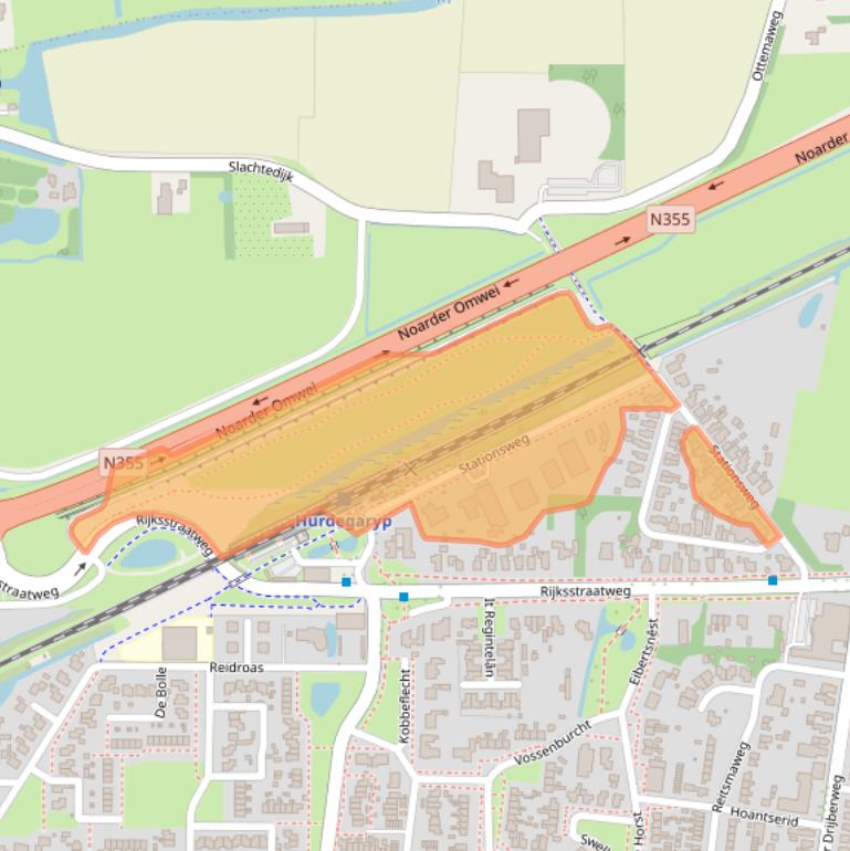 Kaart van postcodegebied 9254HA.