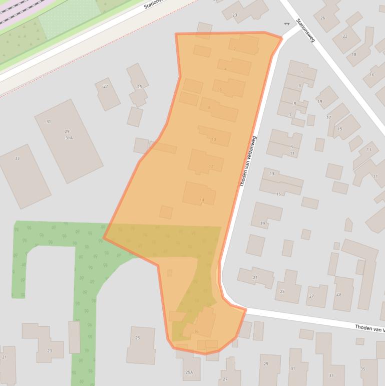 Kaart van postcodegebied 9254HD.