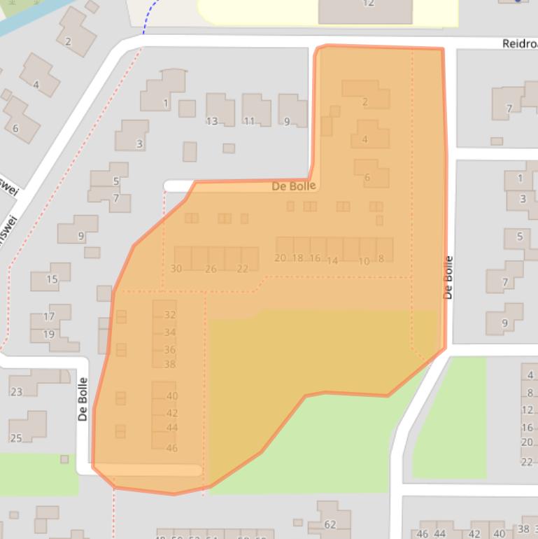 Kaart van postcodegebied 9254JC.