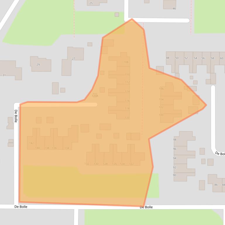 Kaart van postcodegebied 9254JE.