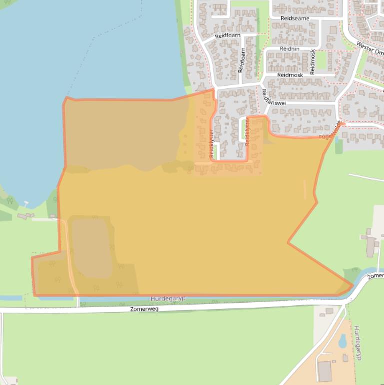 Kaart van postcodegebied 9254JX.