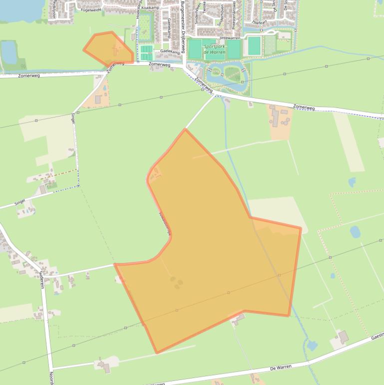 Kaart van postcodegebied 9254LA.