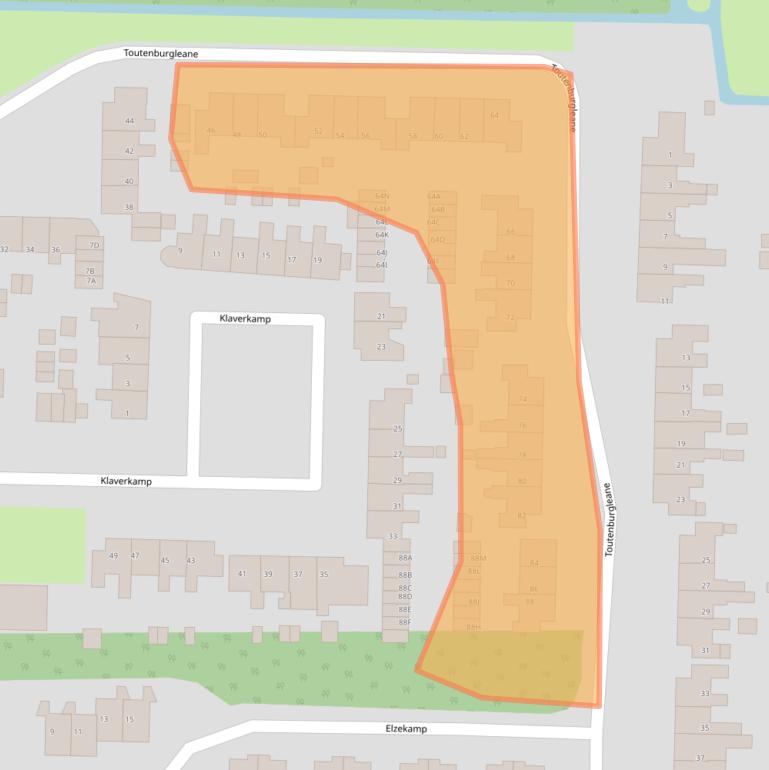 Kaart van postcodegebied 9255JE.