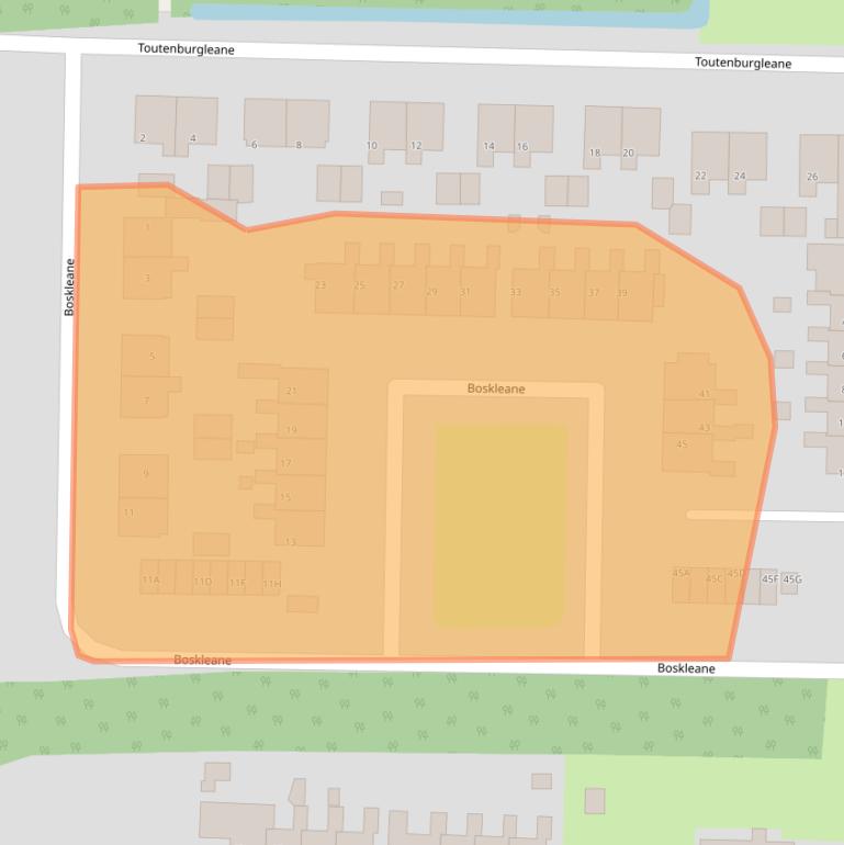 Kaart van postcodegebied 9255JG.