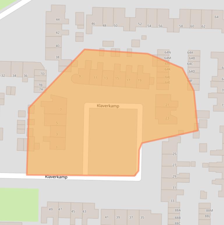 Kaart van postcodegebied 9255JJ.